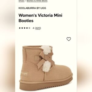 Women's Victoria Minnie Booties / Boots Size 6 Koolaburra by UGG
